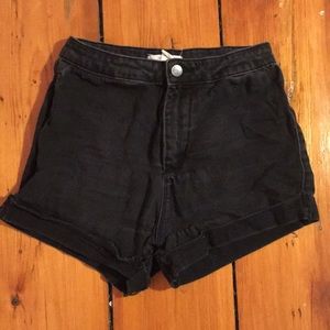 Forever 21 Black denim shorts
